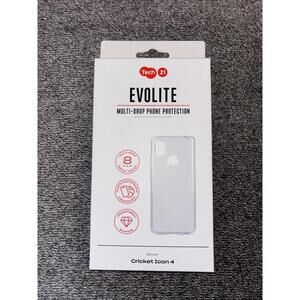 Tech‎ 21 EVOLITE Case for Cricket Icon 4 - clear Drop Protection